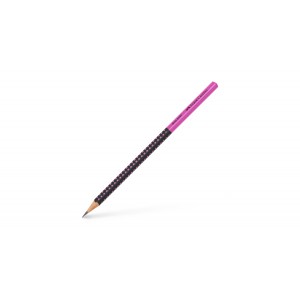 Grafit ceruza FABER-CASTELL Grip 2001 HB kéttónusú fekete-pink 12dbdob 517011