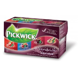 Pickwick Variáció I. tea  Eper,Erdei gyümölcs,Meggy és Trópusi gyümölcs 20x2g