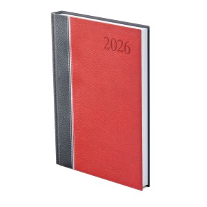 Heti agenda TOPTIMER  G011 B5 2026  GROOVY antracit-ezüst-bordó