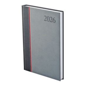 Heti agenda TOPTIMER  G011 B5 2026  GROOVY antracit-piros-szürke