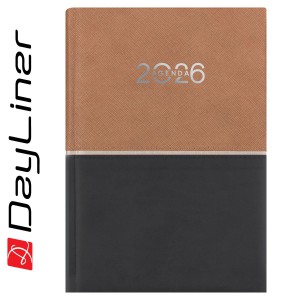 Napi agenda A5 2026 CONTRAST fekete-barna