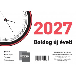 Asztali napt&aacute;r 23TA7 OFFICE 21  2027  &aacute;ltal&aacute;nos