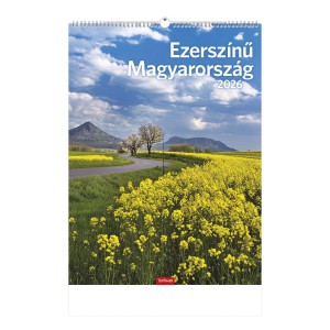 Falinaptár 31 x 42 2026  EZERSZÍNŰ MAGYARORSZÁG  T093-07
