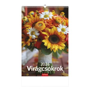 Falinaptár 22 x 33 2026  VIRÁGCSOKROK  T094-04