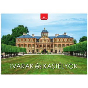 Falinaptár 48,5x34 2026  VÁRAK ÉS KASTÉLYOK MAGYARORSZÁGON  FA-VK-B3