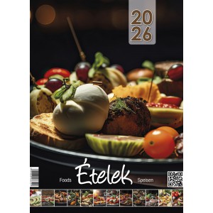 Falinaptár VALKAY 24,5 x 38 2026   ÉTELEK