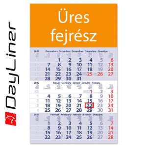 Speditőr napt&aacute;r  PRIMUS CLUB 30X48,5 2027   fejr&eacute;sz &uuml;res