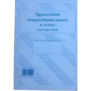 Kp.számla A5  PR.  50x2 álló  B.13-373CV 320-0082