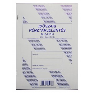 Pénztárjelentés időszaki PR. A4 25x4  B.13-21V