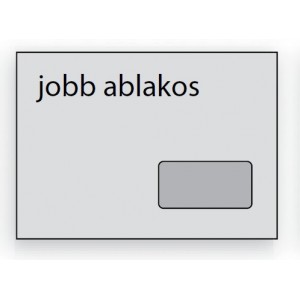 Boríték EURO LC6   öntapadós  jobb ablakos  35x90  254