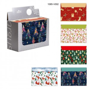 Színes boríték ARGUS  LC5  mintás karácsonyi  vegyes  120 db-os   1085-V001, V002