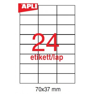 Etikett cimke APLI   70X37      25 lapos    10818