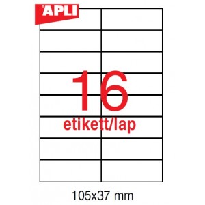 Etikett cimke APLI  105X37    25 lapos    LCA1214