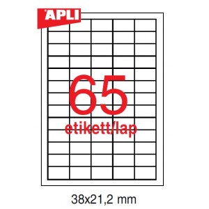 Etikett cimke APLI   38 X 21,2    500 lapos     1776