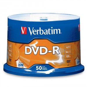 DVD-R VERBATIM  4,7GB  16x  50dbhenger  DVDV-16B50