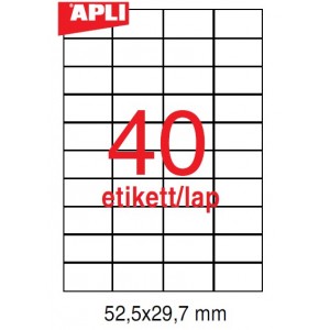 Etikett cimke APLI  52,5X29,7   500 lapos  LCA1778