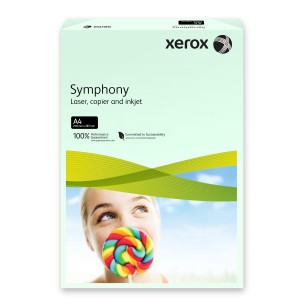 Sz.fénymásolópapír XEROX SYMPHONY A4 160g paszt.zöld      250 ív csg  3R93226