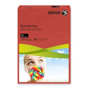 Sz.fénymásolópapír XEROX SYMPHONY A4 80g 500ívcsg élénk sötétpiros  3R93954