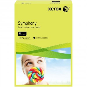 Sz.fénymásolópapír XEROX SYMPHONY A4 80g 500ívcsg élénk sárga  3R93952