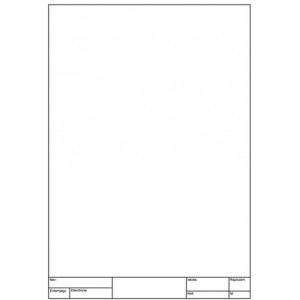 Rajzlap műszaki A4 180g keretezett 25ívcsg