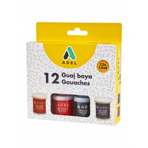 Tempera 12klt ADEL tégelyes 15ml  0612