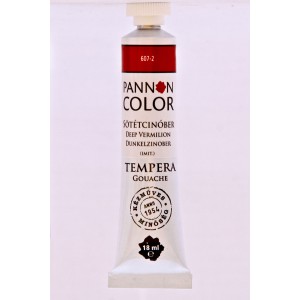 Tempera PANNONCOLOR 18ml 607   sötét cinober