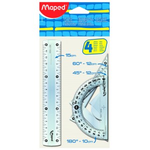 Vonalzókészlet MAPED 4 db-os mini 242815