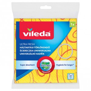 T&ouml;rlőkendő VILEDA 36x40cm h&aacute;ztart&aacute;si 1db-os s&aacute;rga  F1029V