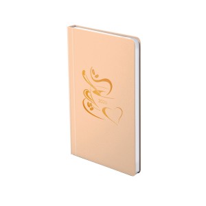 Heti agenda TOPTIMER  P012  B6 2026  PASTEL lazac kávé, szív