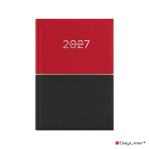 Napi agenda A5 2027 CONTRAST piros-fekete
