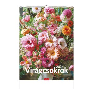 Falinaptár 31 x 42 2026  VIRÁGCSOKROK   T093-16