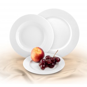 Csemegetányér Rotberg Basic fehér porcelán  19cm