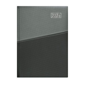 Heti agenda  TOPTIMER   D011  B5 2026 DUPLEX  sárga lapos szürke-antracit