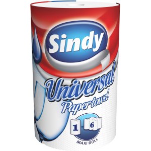 Kéztörlő tekercses SINDY Universal 2 rétegű