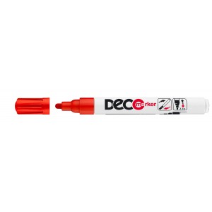 Lakkfilc ICO Deko marker  2-4mm  piros