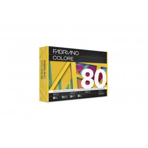 Sz.fénymásolópapír FABRIANO C. GIALLO A4 80g 500ívcsg élénk aranysárga  60621297746