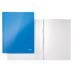 Gyorsfűző LEITZ Wow A4 karton lakkfényű kék  30010036