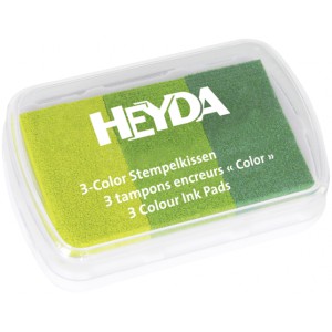 Bélyegzőpárna HEYDA 3 féle zöld  204888463