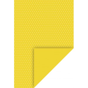 Karton kétoldalas HEYDA A4 200g  pöttyös sárga  204774601