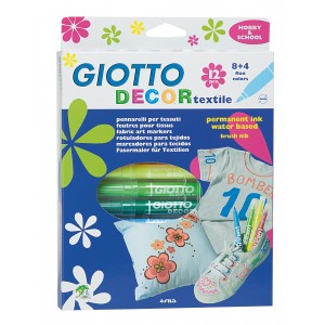 Textilfilc12 készlet Giotto Decor kerekített végű 4mm 4949 00