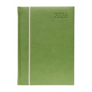 Napi agenda  OFFICE 21  A5 2026  függőlegesen varrott zöldvilágoszöld