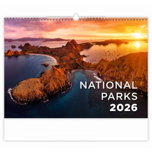 Falinaptár  45X31,5 2026  NATIONAL PARKS  nemzeti parkok  H132