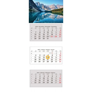 Speditőr napt&aacute;r SP3 33x88 2027  HEGY  3 t&ouml;mb&ouml;s 3 h&oacute;napos