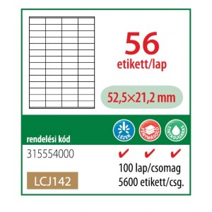 Etikett cimke OFFICE 21   52,5x21,2   univerzális  LCJ142