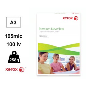 Spec. téphetetlen papír XEROX NeverTear A3 195mic 258g  100ívcsg  003R98054