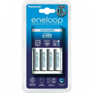 Töltő  PANASONIC ENELOOP Overnight töltő+4x1900mAh  AA4BP ceruza