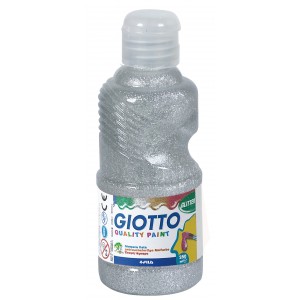 Tempera GIOTTO 250ml Glitter ezüst  5312 02