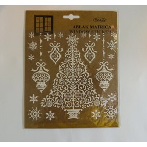 Ablakmatrica Glitteres karácsonyi minták  312317