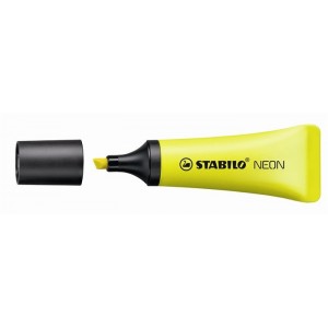 Szövegkiemelő STABILO Neon  7224 vágott végű 2-5mm  citromsárga