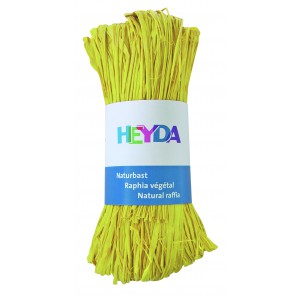 Raffia HEYDA 50g természetes anyagból, világossárga 204887788